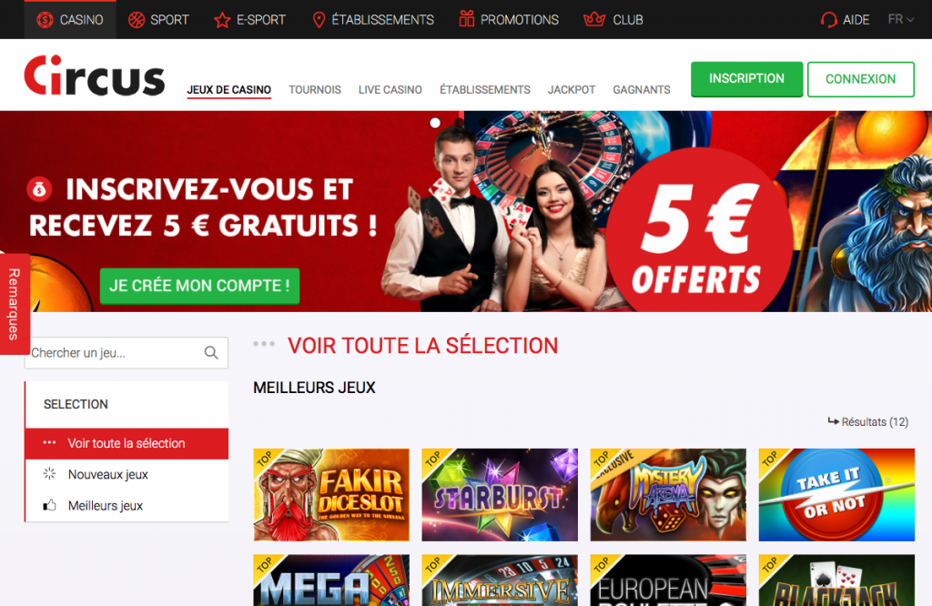 Le site de Circus